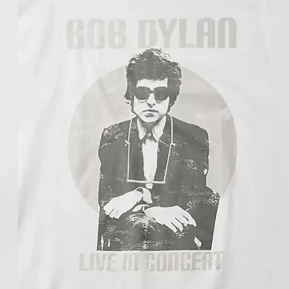 NWT Bob Dylan Oversized T-shirt Women’s Sz Med  Band Tee Folk Music Icon Comfy - Picture 2 of 6